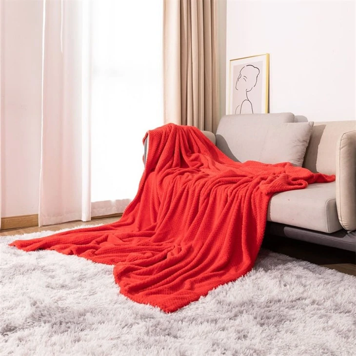 coral fleece blanket for winter