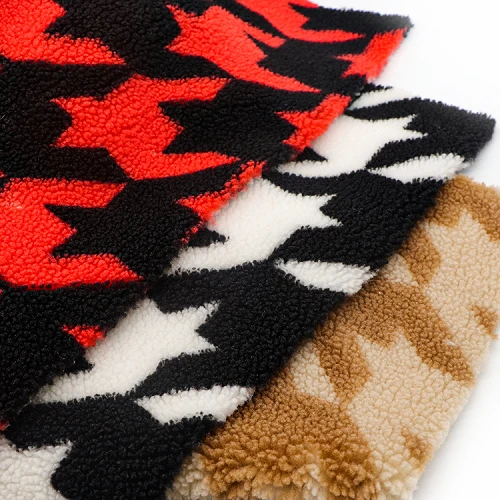 Jacquard sherpa flis