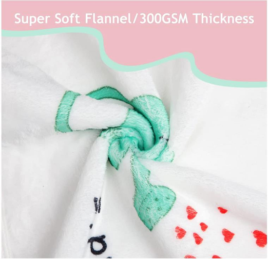 baby milestone flannel blanket
