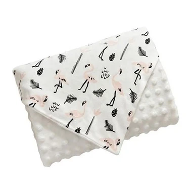 Dvoslojna otroška odejica Minky Dot iz flisa