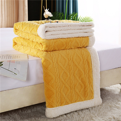 Jacquard flanel sherpa odeja