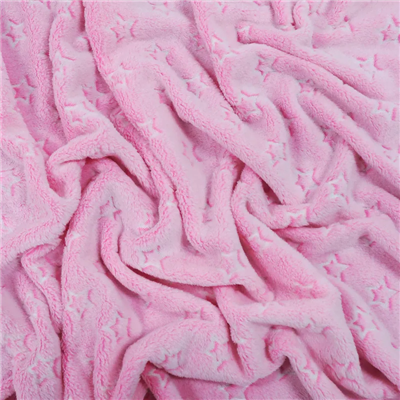 Večbarvno reliefno potiskan flanelasti koralni flis