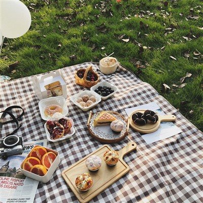 Odeja in podloga za piknik iz 100% akrila