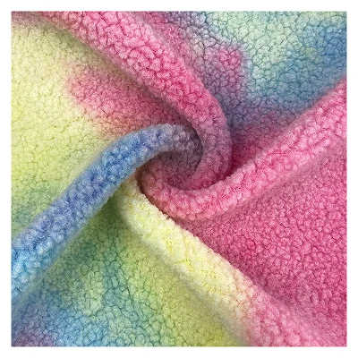 Tkanina iz flisa Sherpa Tie Dye