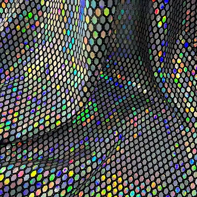 Holographic Stretch Sequin Fabric