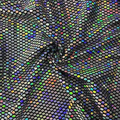 Holographic Stretch Sequin Fabric
